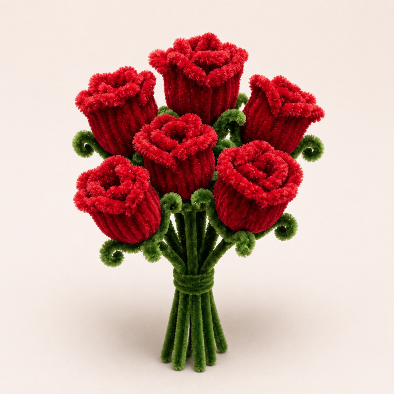 Handmade Chenille Flower Bouquet