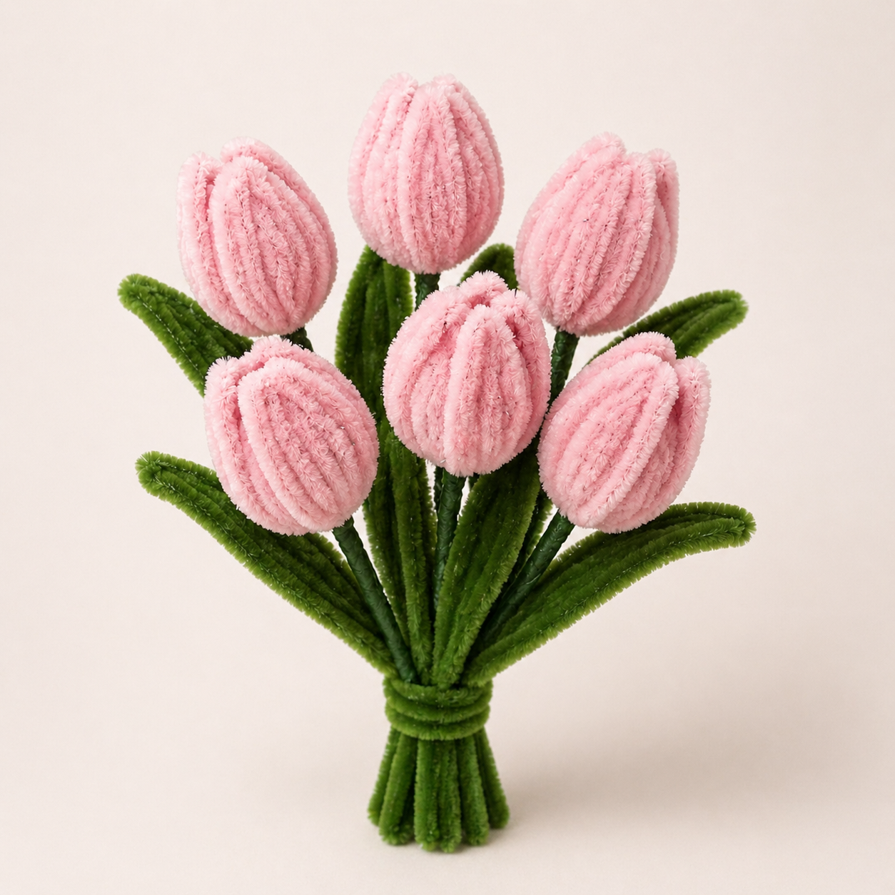 Handmade Chenille Flower Bouquet