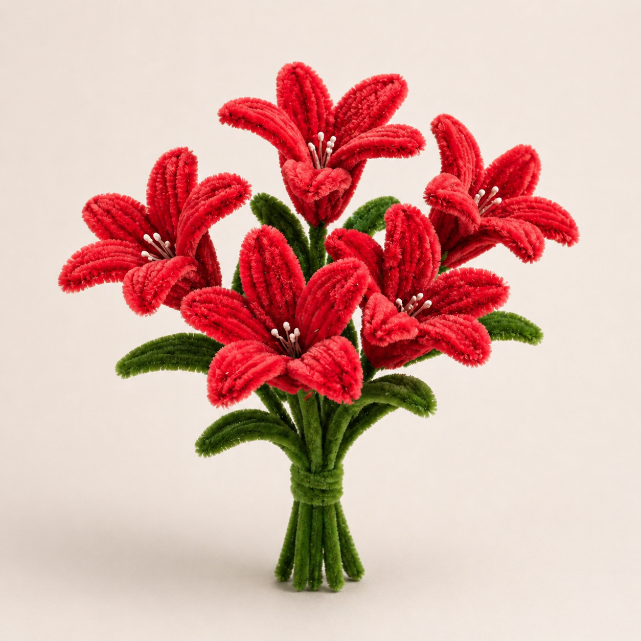 Handmade Chenille Flower Bouquet