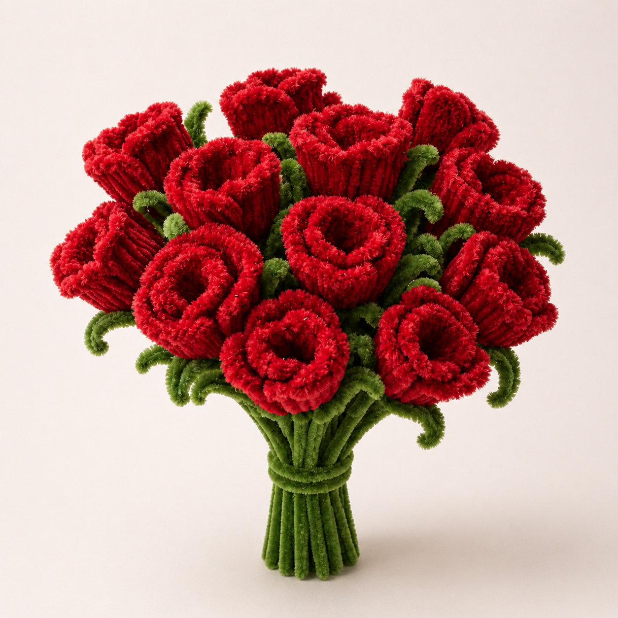 Handmade Chenille Flower Bouquet