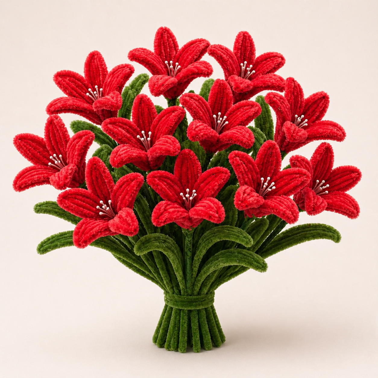 Handmade Chenille Flower Bouquet