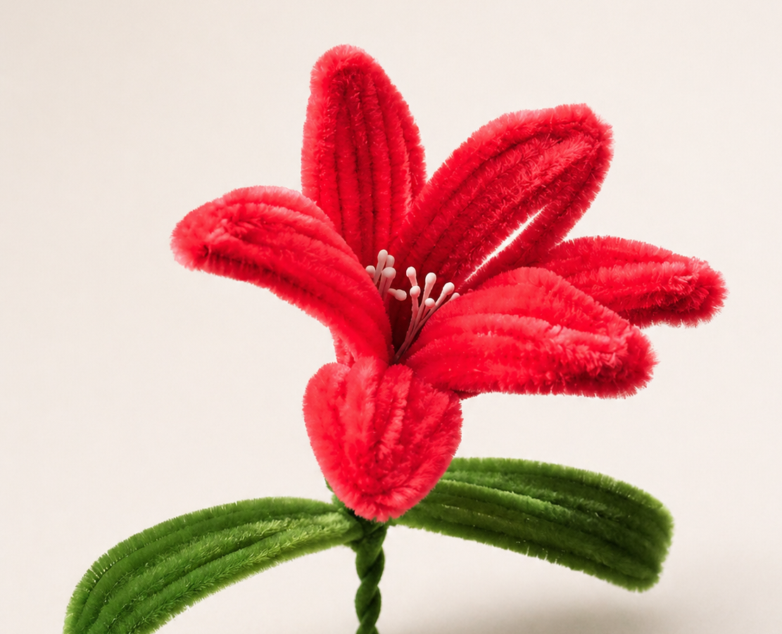 Handmade Chenille Flower Bouquet